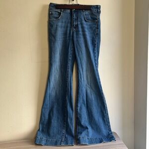 Pilcro Anthropologie High Rise Flare Jeans Blue Size 27